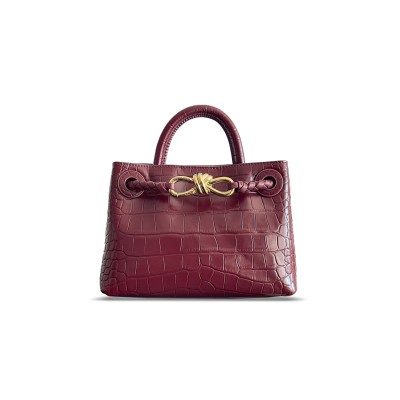 BOTTEGA VENETA CROCODILE SKIN ANDIAMO 777614 (22*15.5*9cm)